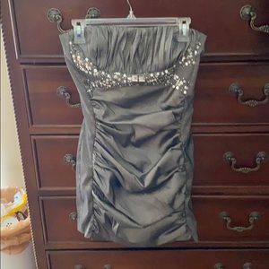 Brownish gray formal dress